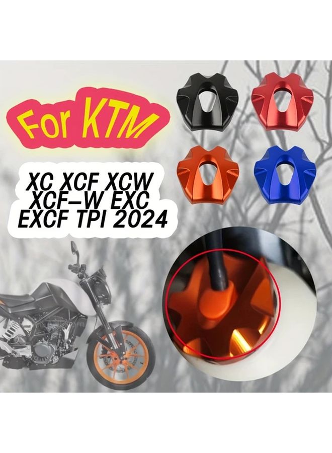 KTM XC XCF XCW XCF W EXC EXCF TPI 2024 Motorcycle Red Aluminum Alloy Fuel Tank Protector - Image 1